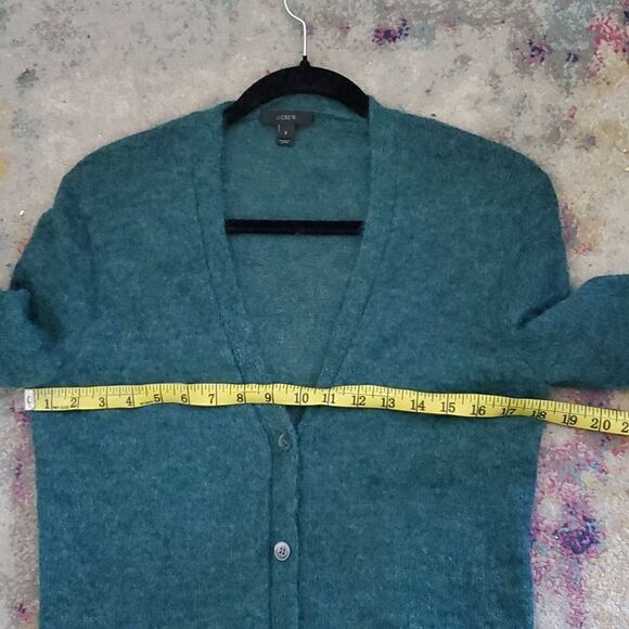 J. Crew Kid Mohair Button Down Sweater Cardigan in Emerald Size XS - Picture 9 of 9